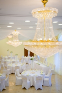 Restaurantbeleuchtung mit LED Einbaupanelleuchte