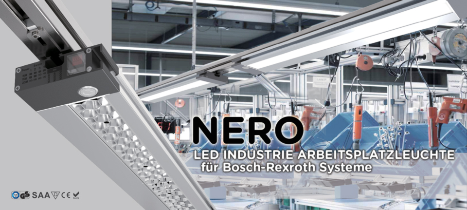 LED Arbeitsplatzleuchte nero