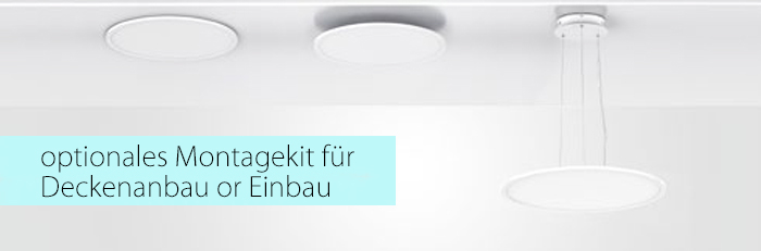 einbau-, anbu montagekit für runde panels