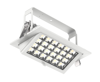 schwenkbarer LED Einbaustrahler, quadratisch